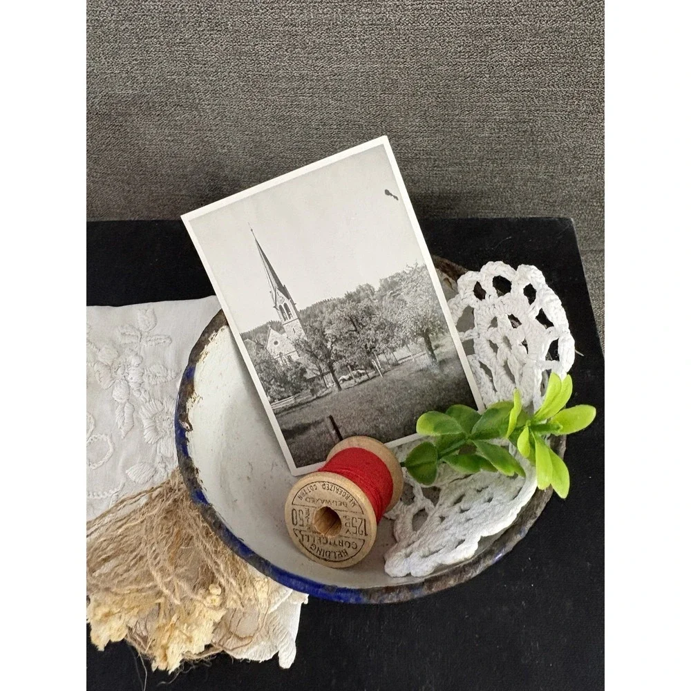 Vintage Cookbook Cloche‎ Upcycled Repurposed Primitive Vignette Tabletop Decor